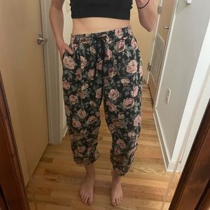 Urban Outfitters Baggy Floral Joggers